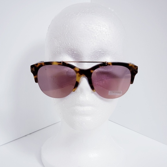 Tortoise and Gold Tom Ford Aviator Sunglasses